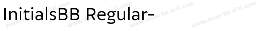 InitialsBB Regular字体转换